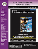 Texas Entertainment Sports and Law Journal Thumbnail